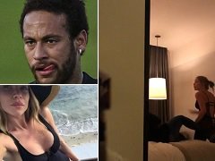 Porno Najila Trindade transando com Neymar e agride depois no Hotel